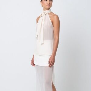 Sheer Ivory silk top